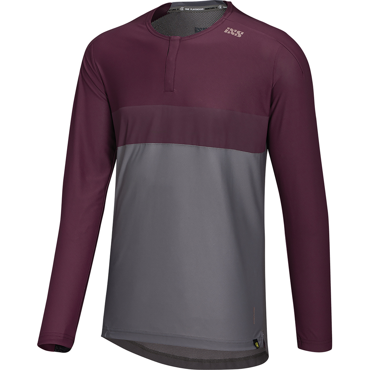 IXS Herren Flow XTG Longsleeve Henley Trikot von IXS