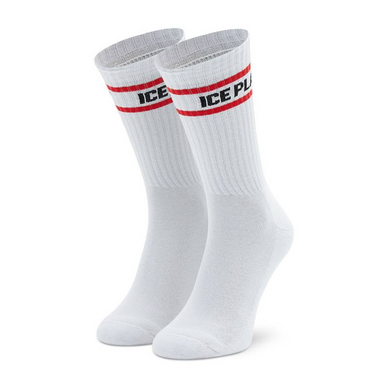 Hohe Herrensocken Ice Play 22I U1M1 6302 6911 1101 Weiß von Ice Play