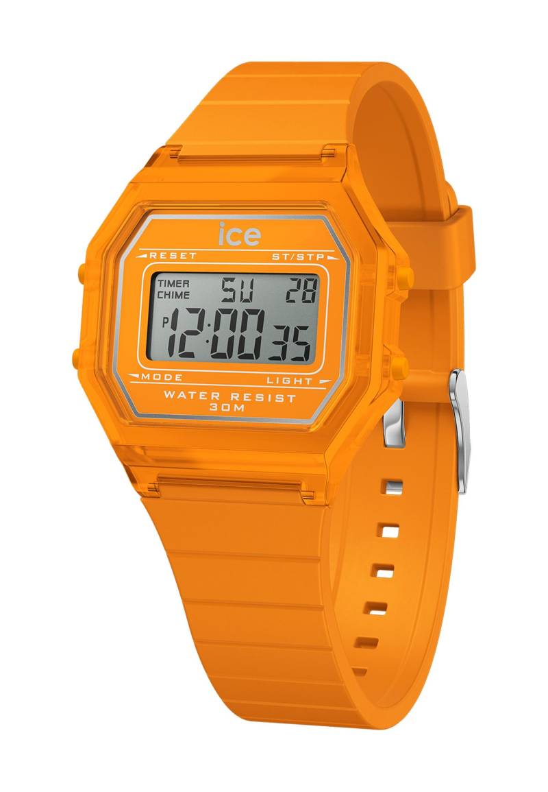 Ice Digit Retro Neon Orange Clear Small Damen Orange ONE SIZE von Ice Watch