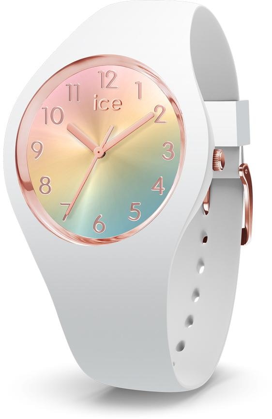 ice-watch Quarzuhr »ICE sunset - Rainbow - Small, 015743«, Armbanduhr, Damenuhr, Silikon, Mineralglas, analog von Ice-Watch