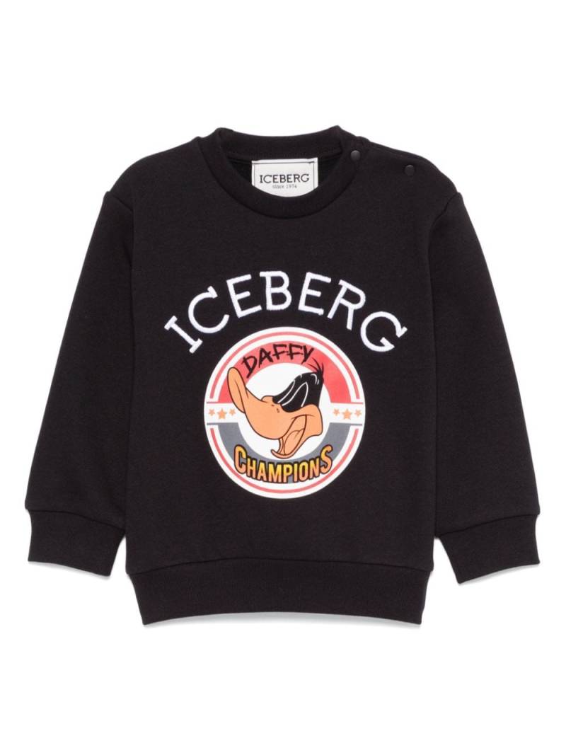 Iceberg Kids cartoon-print sweatshirt - Black von Iceberg Kids