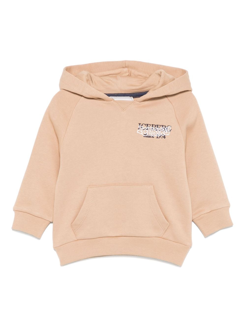 Iceberg Kids logo-embroidered hoodie - Brown von Iceberg Kids