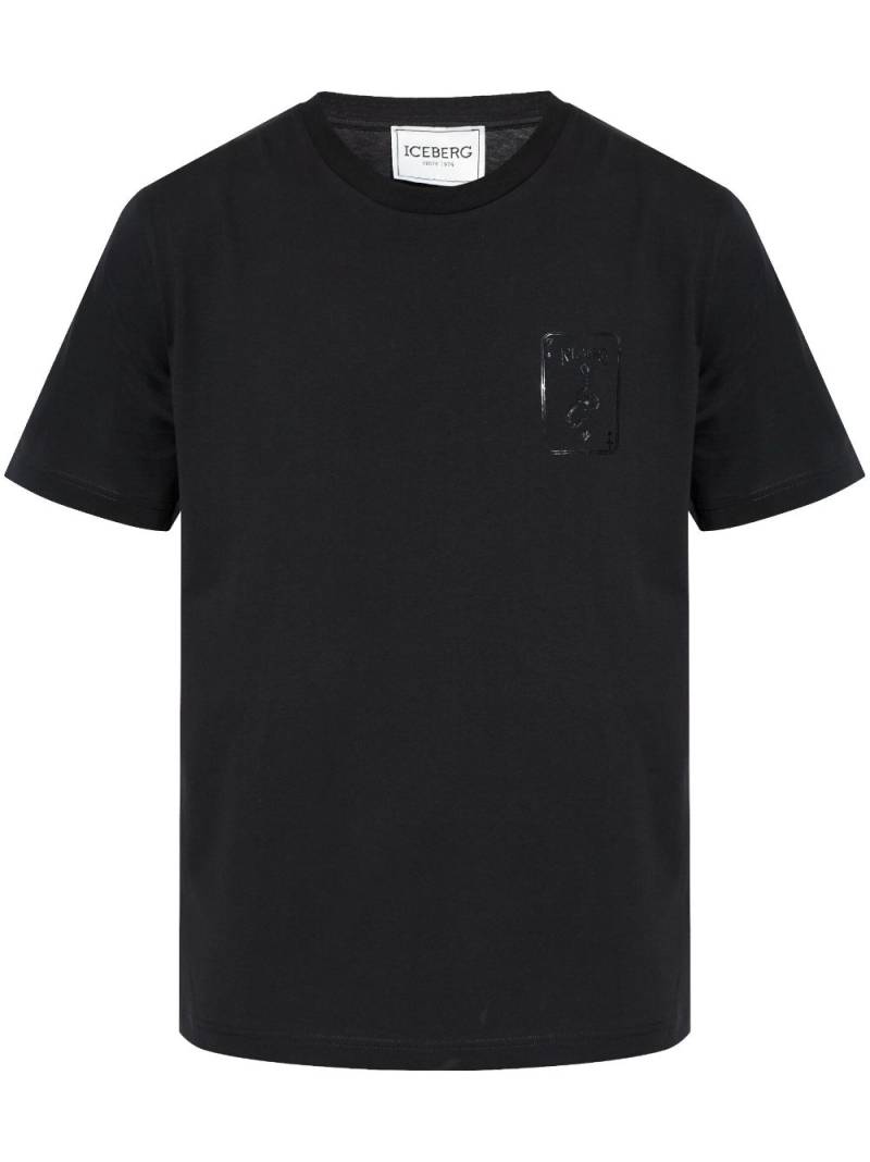 Iceberg embroidered-logo t-shirt - Black von Iceberg