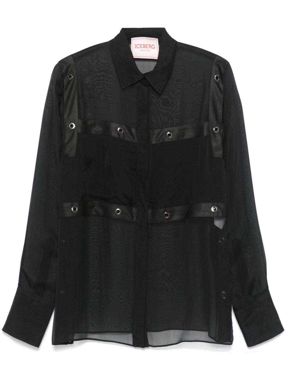 Iceberg eyelet-embellished shirt - Black von Iceberg