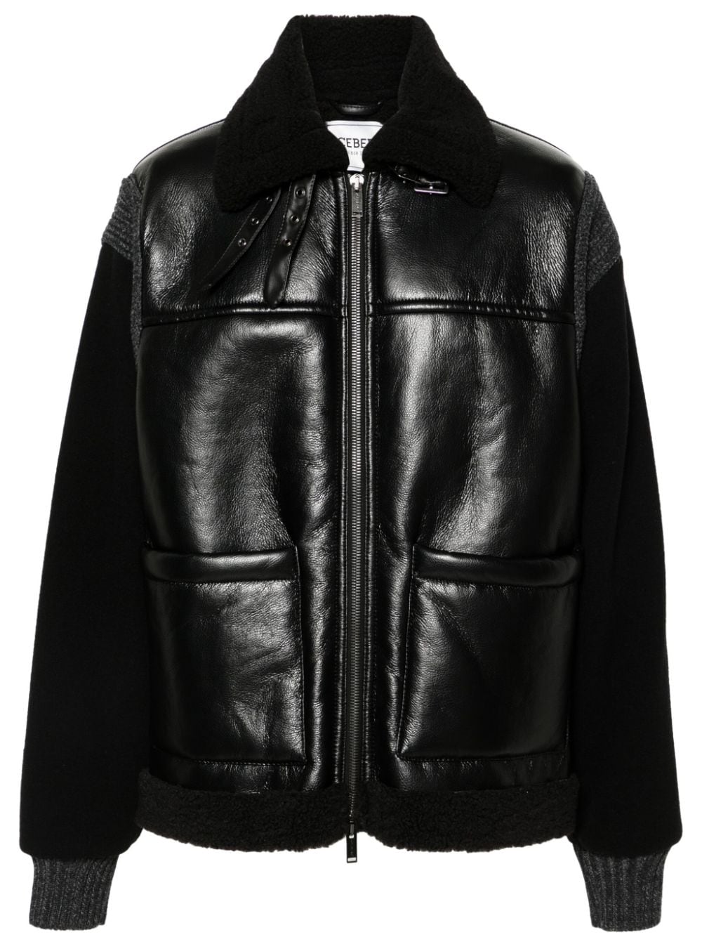 Iceberg faux-leather jacket - Black von Iceberg