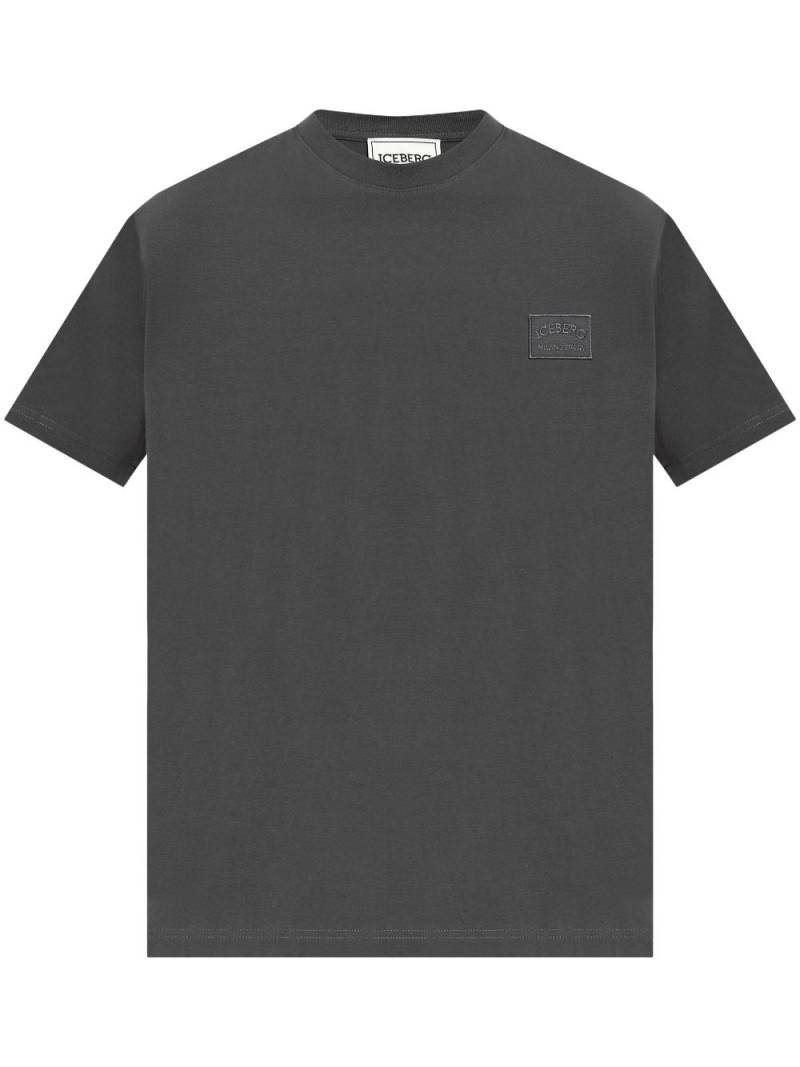 Iceberg logo-appliqué cotton T-shirt - Grey von Iceberg