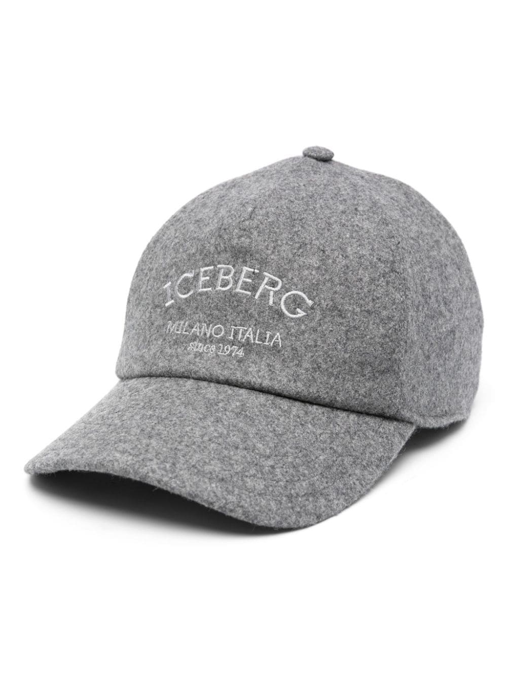 Iceberg logo-embroidered cap - Grey von Iceberg