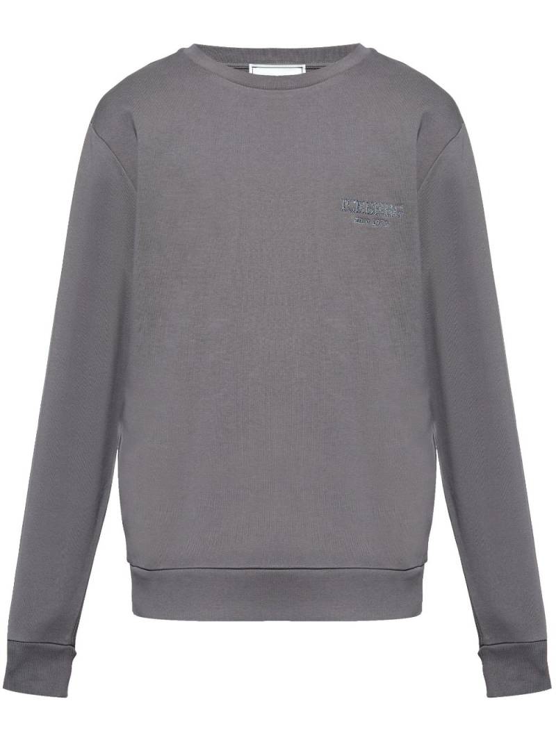 Iceberg logo-embroidered sweatshirt - Grey von Iceberg