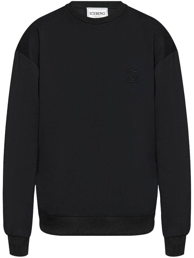 Iceberg logo-patch sweatshirt - Black von Iceberg