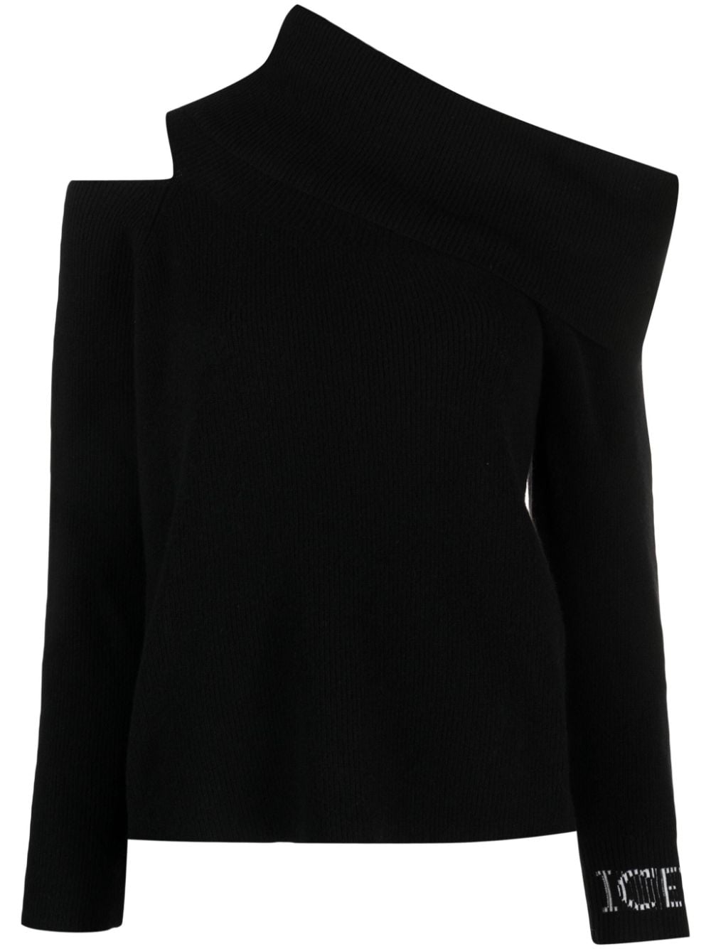 Iceberg logo-print cut-out detailing jumper - Black von Iceberg