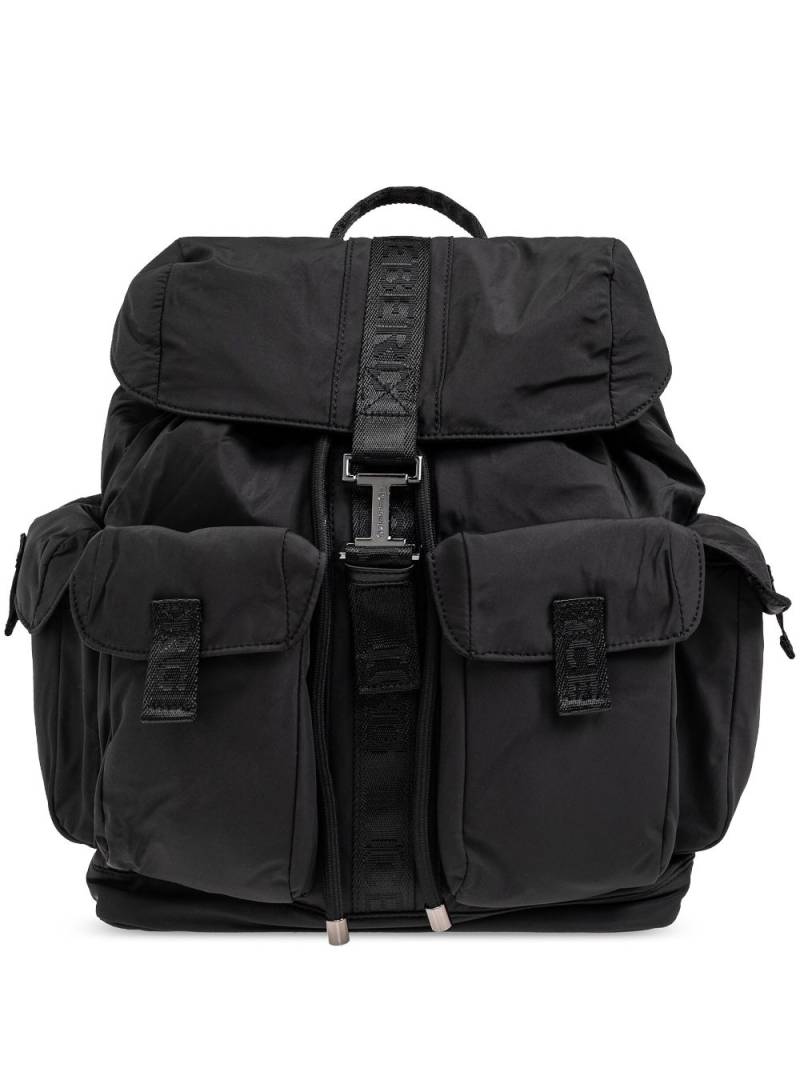 Iceberg logo-tape backpack - Black von Iceberg