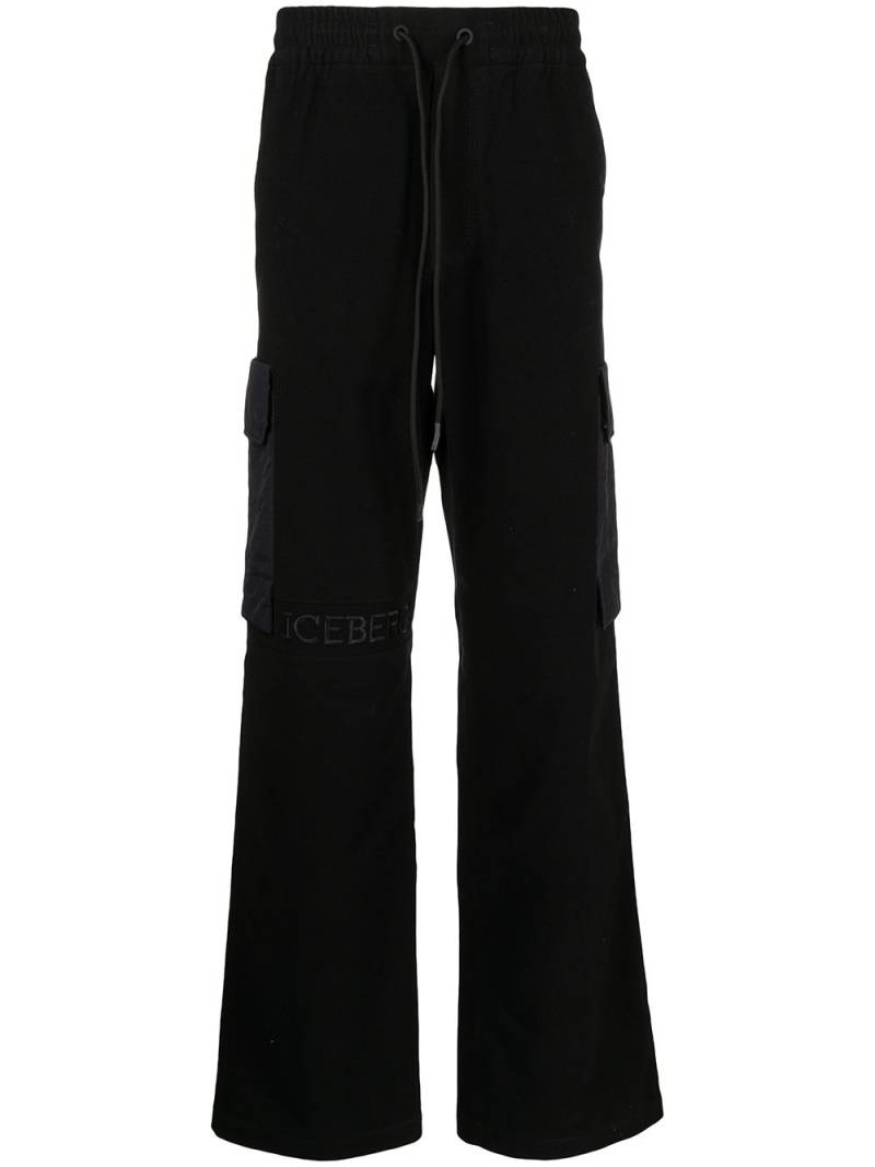 Iceberg side cargo-pocket trousers - Black von Iceberg