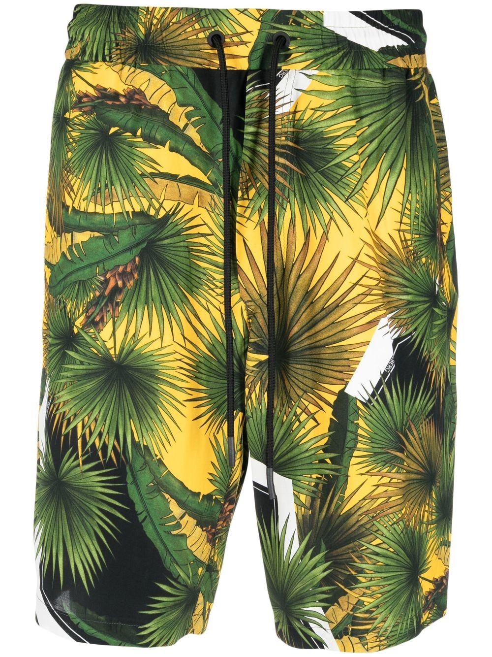 Iceberg tropical print deck shorts - Green von Iceberg