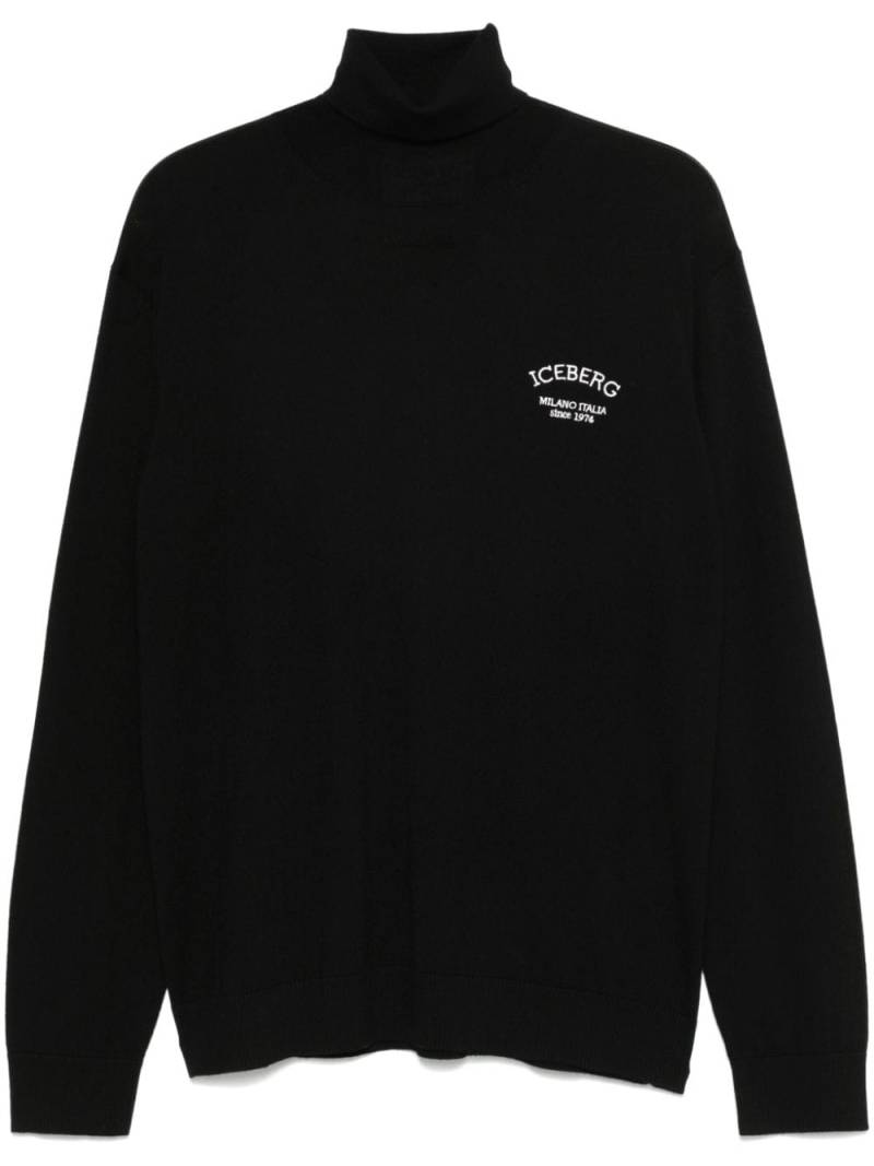 Iceberg turtleneck sweater - Black von Iceberg