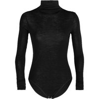 ICEBREAKER Damen Bodysuit Merino Queens  schwarz | L von Icebreaker