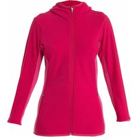 ICEBREAKER Damen Fleecejacke RealFleece™ Merino Descender beere | L von Icebreaker