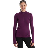 ICEBREAKER Damen Funktions Zipshirt 300 MerinoFine™ Polar Thermo dunkelrot | XL von Icebreaker