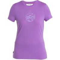 ICEBREAKER Damen Funktionsshirt Merino 150 Tech Lite III Camp lila | L von Icebreaker