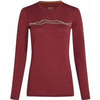 ICEBREAKER Damen Funktionsshirt Mountain Pulse 200 dunkelrot | M ICEBREAKER Damen Funktionsshirt Mountain Pulse 200 dunkelrot | M von Icebreaker