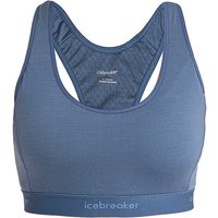 ICEBREAKER Damen Sport-BH Racerback Merino 125 Low Support blau | L von Icebreaker