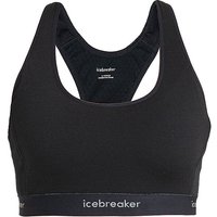 ICEBREAKER Damen Sport-BH Racerback Merino 125 Low Support schwarz | S von Icebreaker