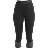 ICEBREAKER Damen Tight 200 ZoneKnit™ Merino 3/4 schwarz | L von Icebreaker