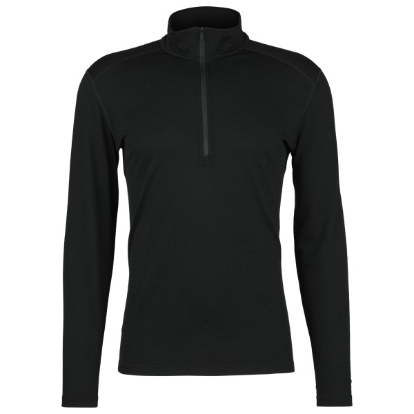 Icebreaker - 200 Oasis L/S Half Zip - Merinounterwäsche Gr L schwarz von Icebreaker