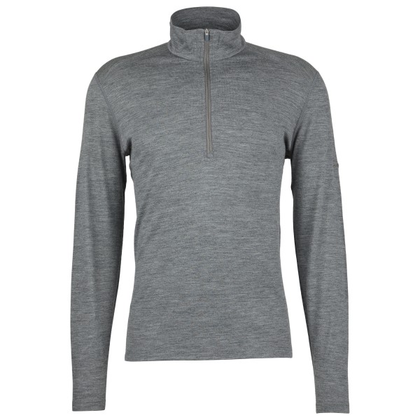 Icebreaker - 200 Oasis L/S Half Zip - Merinounterwäsche Gr M grau von Icebreaker