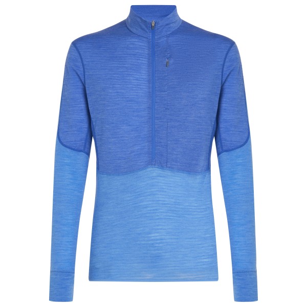 Icebreaker - 200 RealFleece Descender L/S Half Zip - Fleecepullover Gr L blau von Icebreaker