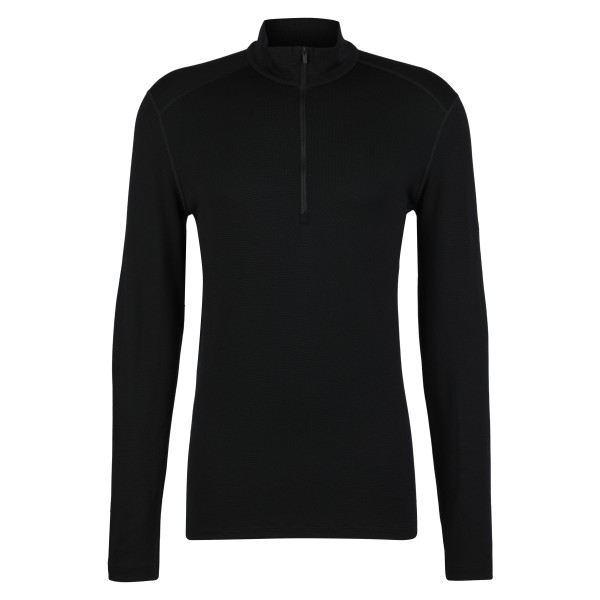 Icebreaker - 260 Tech L/S Half Zip - Merinounterwäsche Gr L schwarz von Icebreaker