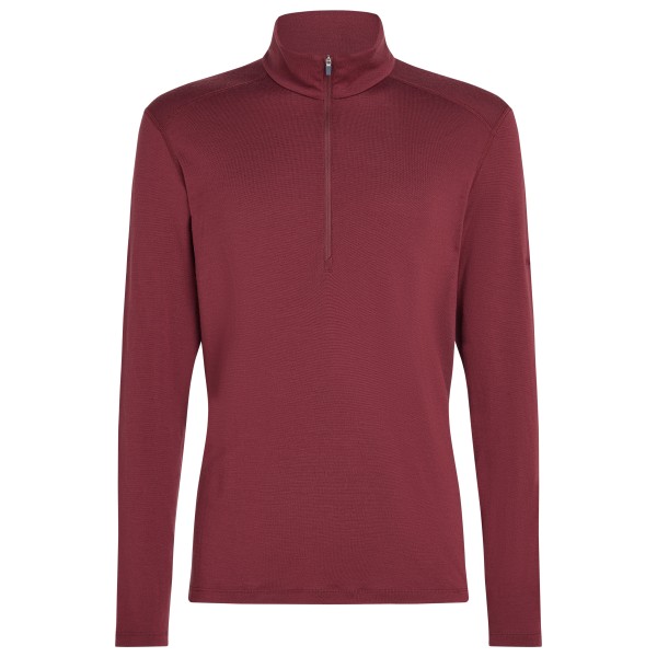 Icebreaker - 260 Tech L/S Half Zip - Merinounterwäsche Gr M rot von Icebreaker