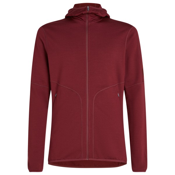 Icebreaker - 560 RealFleece Elemental II L/S Zip Hoodie - Fleecejacke Gr L;M;S;XL;XXL rot;schwarz von Icebreaker