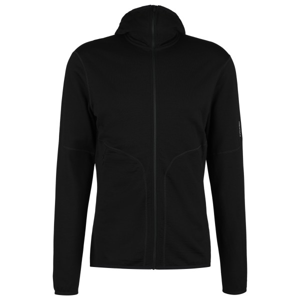 Icebreaker - 560 RealFleece Elemental II L/S Zip Hoodie - Fleecejacke Gr L schwarz von Icebreaker