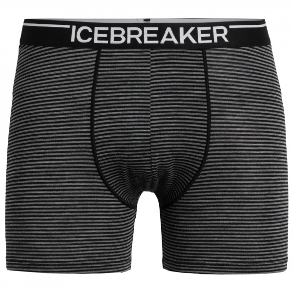 Icebreaker - Anatomica Boxers - Merinounterwäsche Gr L schwarz/grau von Icebreaker