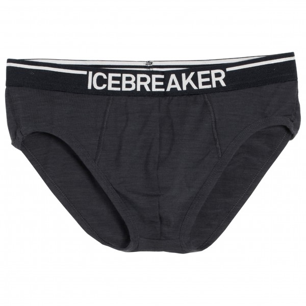Icebreaker - Anatomica Briefs - Merinounterwäsche Gr M schwarz/grau von Icebreaker
