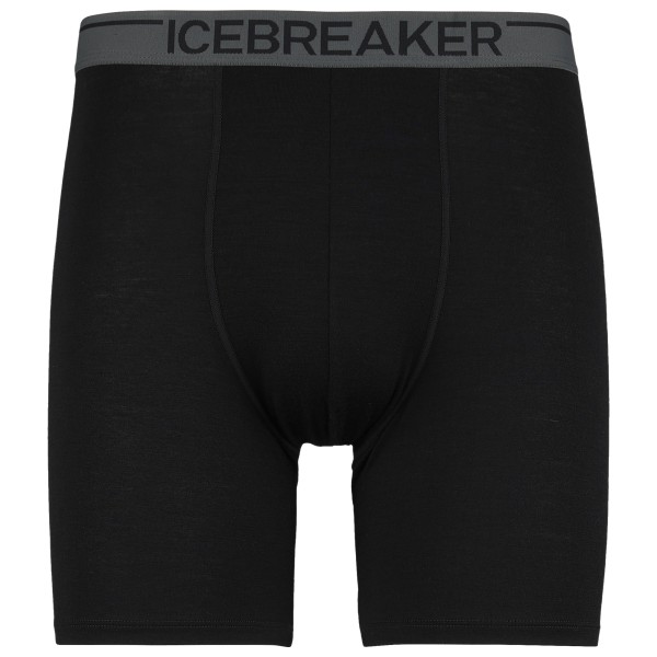 Icebreaker - Anatomica Long Boxers - Merinounterwäsche Gr L schwarz von Icebreaker