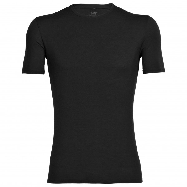 Icebreaker - Anatomica S/S Crewe - Merinounterwäsche Gr L schwarz von Icebreaker