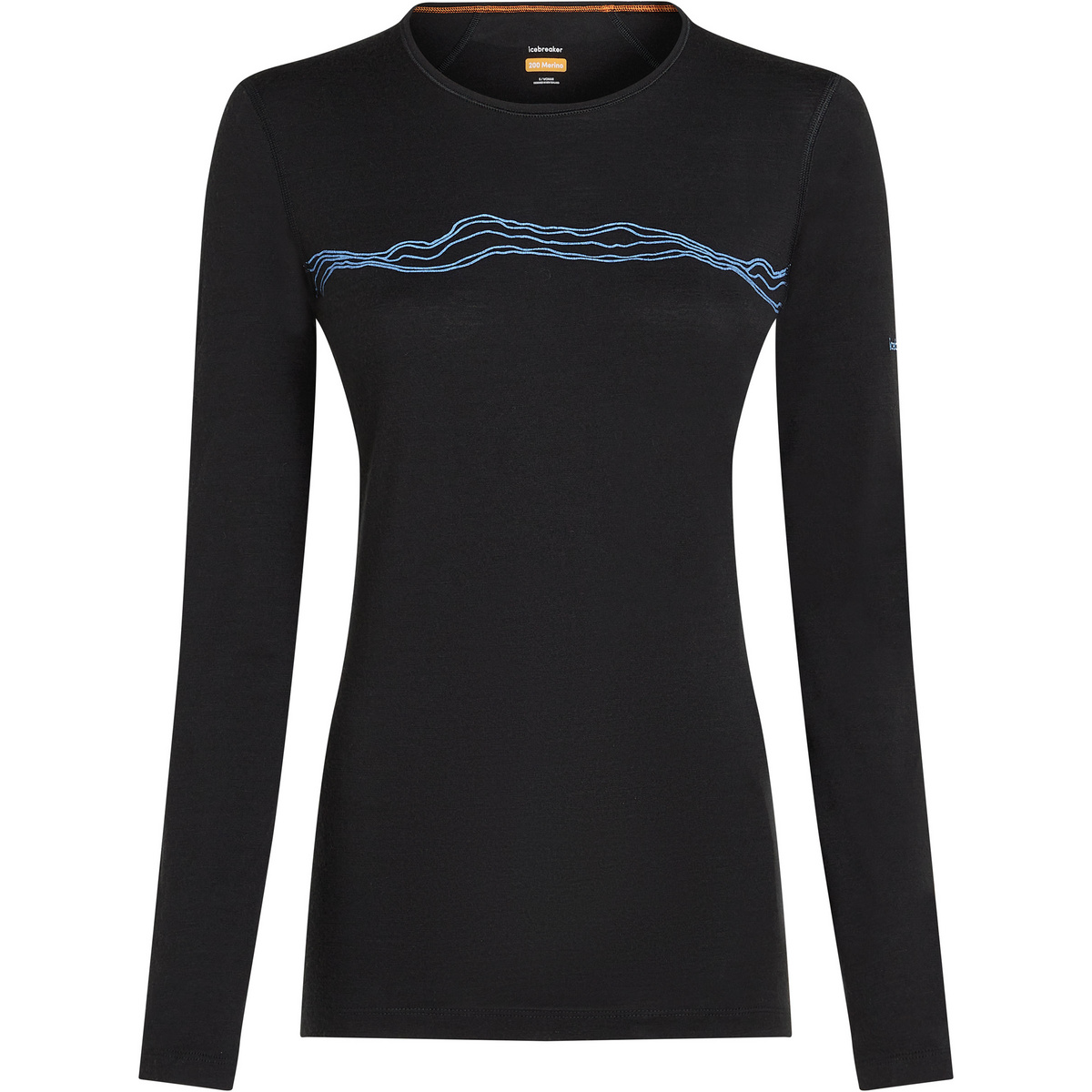 Icebreaker Damen 200 Oasis Crewe Mountain Pulse Longsleeve von Icebreaker