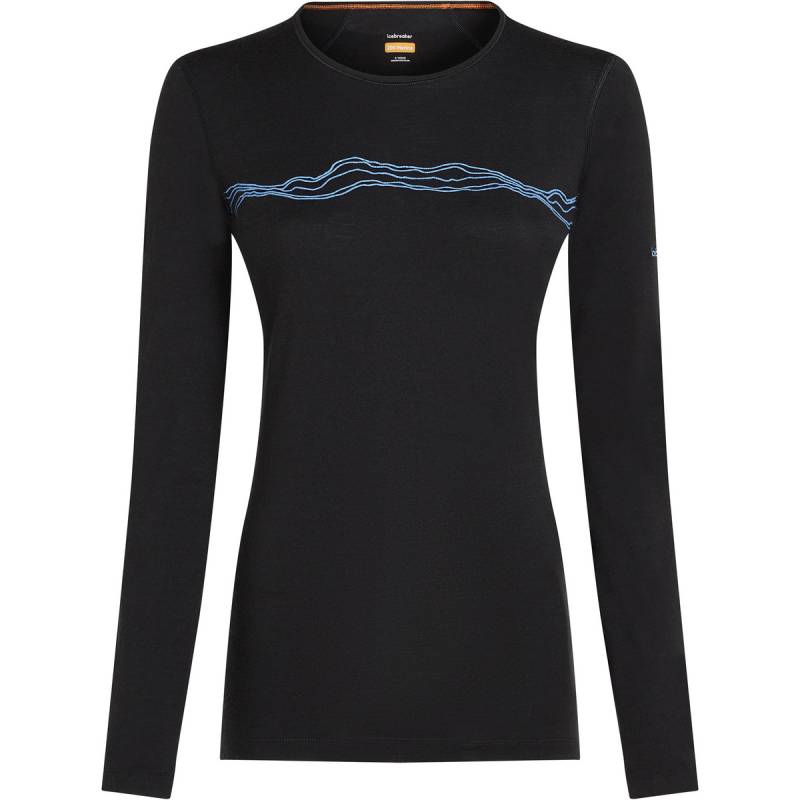 Icebreaker Damen 200 Oasis Crewe Mountain Pulse Longsleeve von Icebreaker