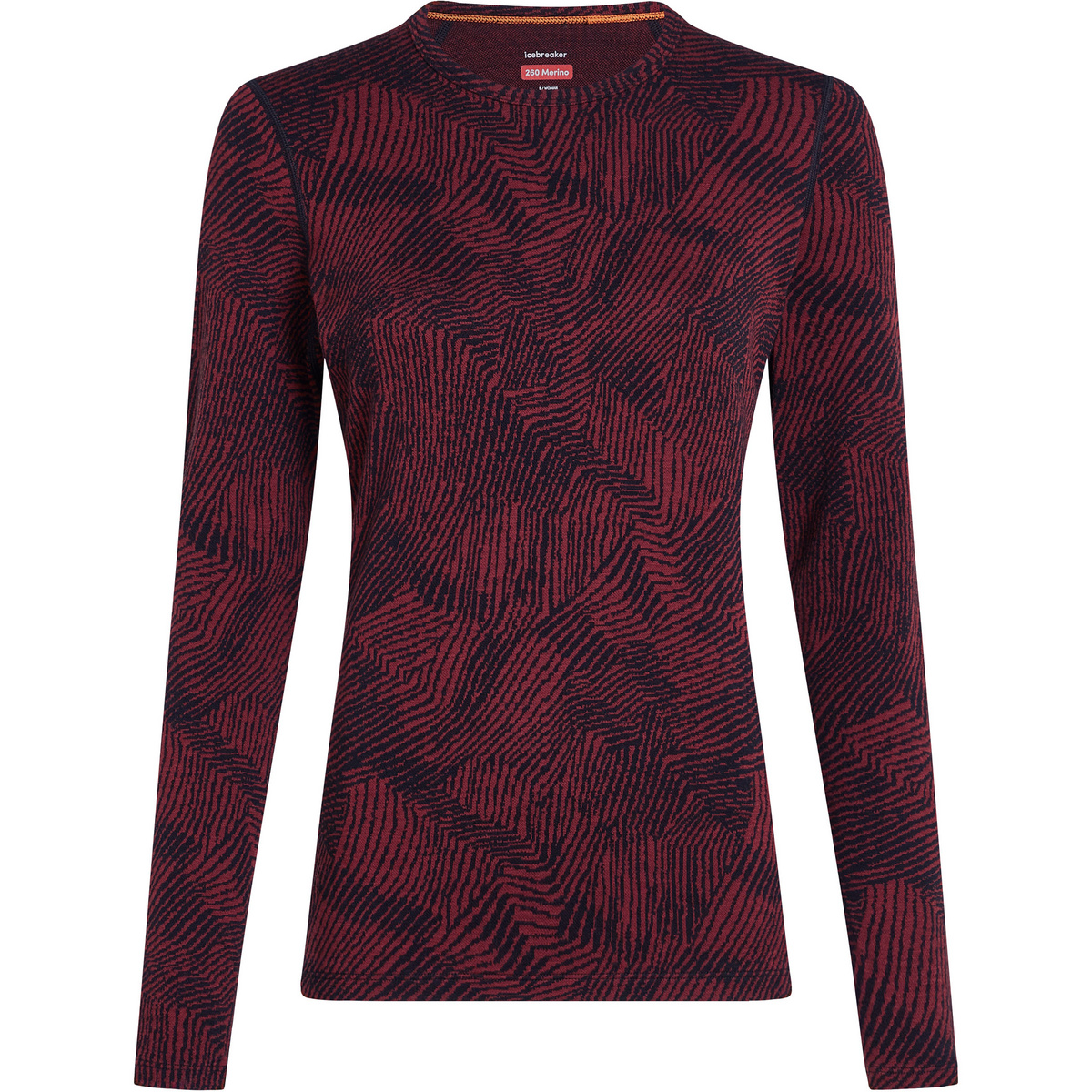 Icebreaker Damen 260 Vertex Crewe Frozen Forms Longsleeve Icebreaker Damen 260 Vertex Crewe Frozen Forms Longsleeve von Icebreaker