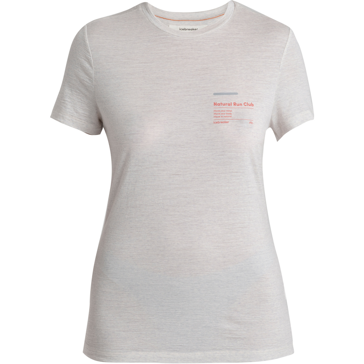 Icebreaker Damen Tech Lite III Natural Run Club 2.0 T-Shirt von Icebreaker