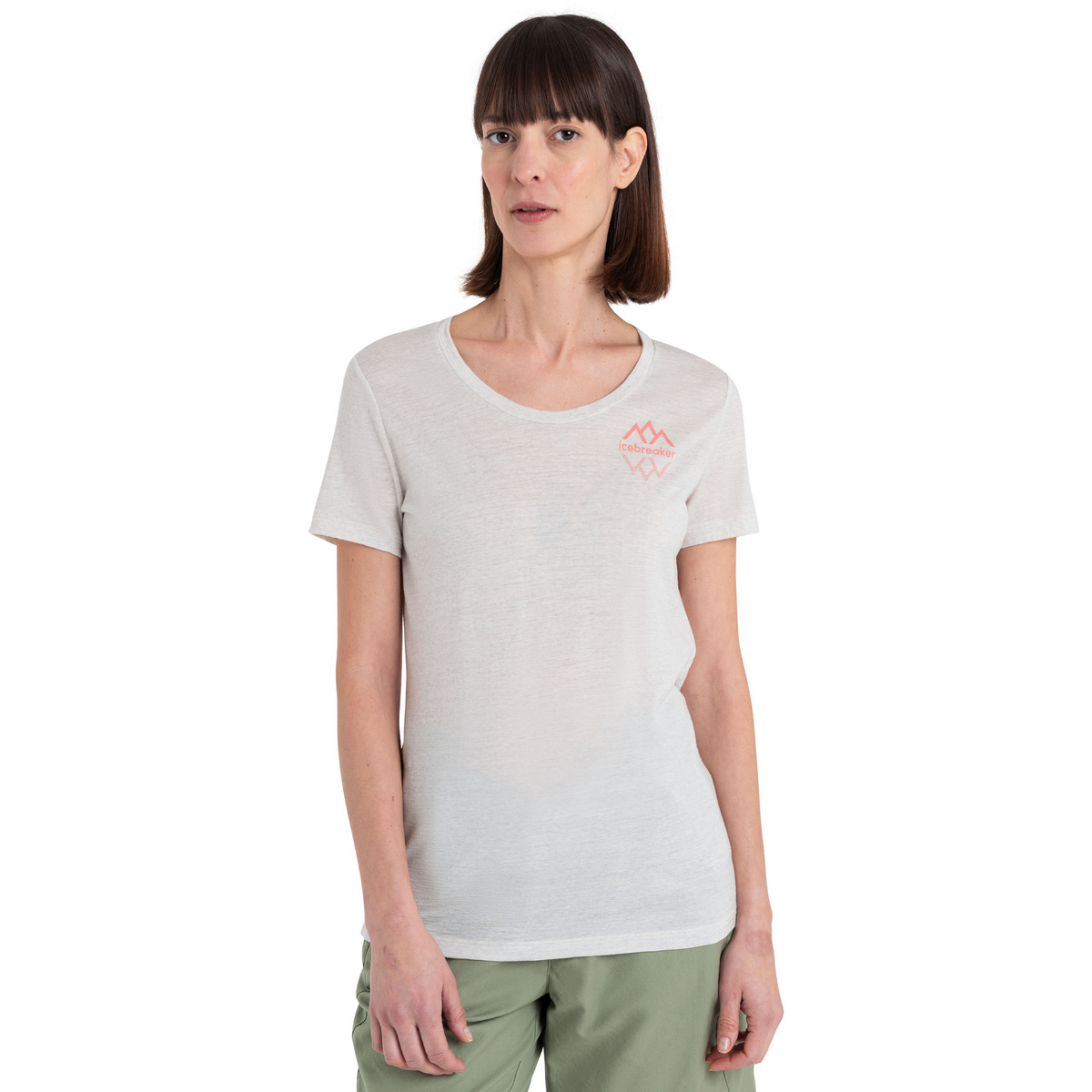 Icebreaker Damen Tech Lite III Scoop Logo Reflections T-Shirt von Icebreaker