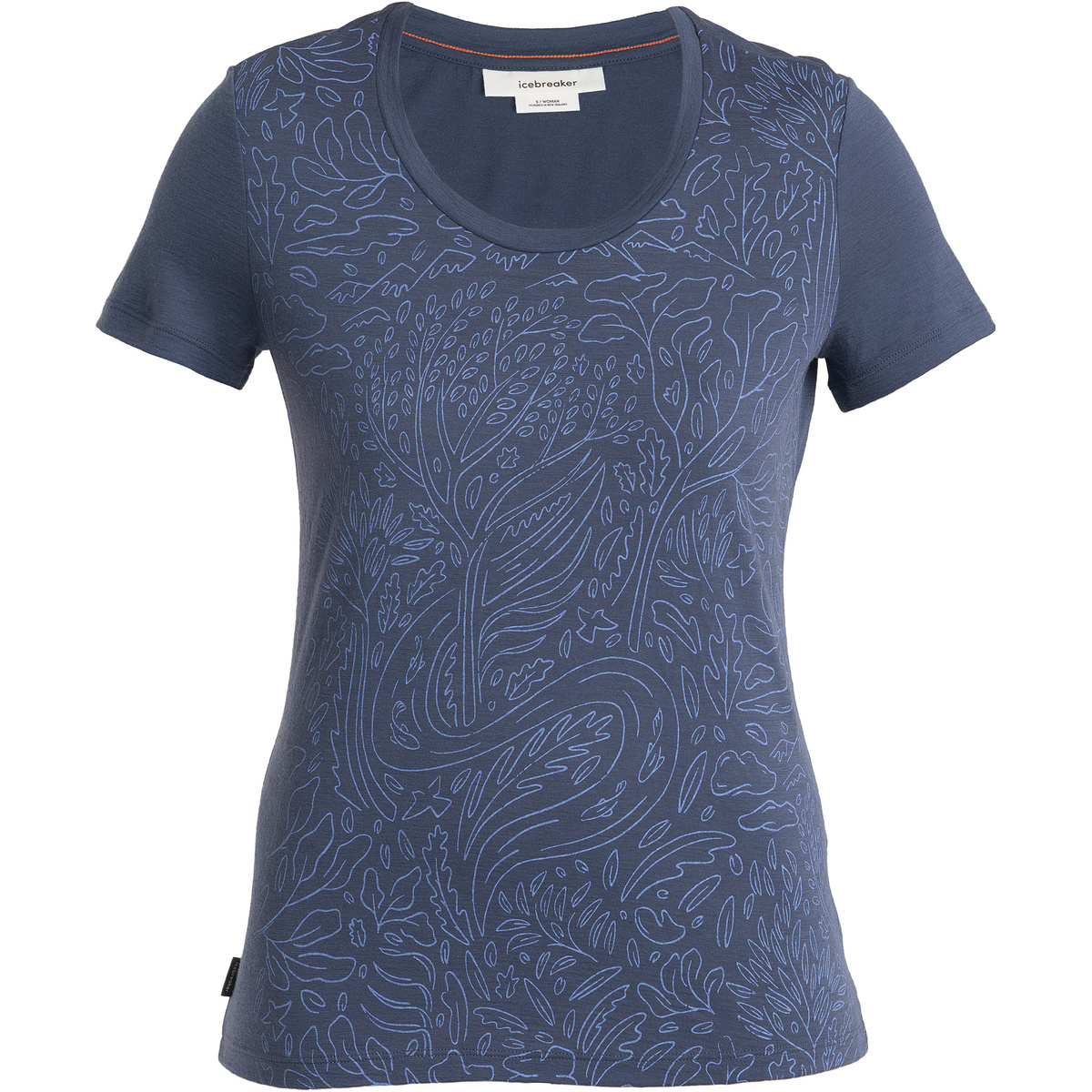 Icebreaker Damen Tech Lite III Scoop Through the Woods T-Shirt von Icebreaker