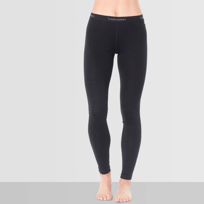 Thermo-tights, Lang Damen Black S von Icebreaker