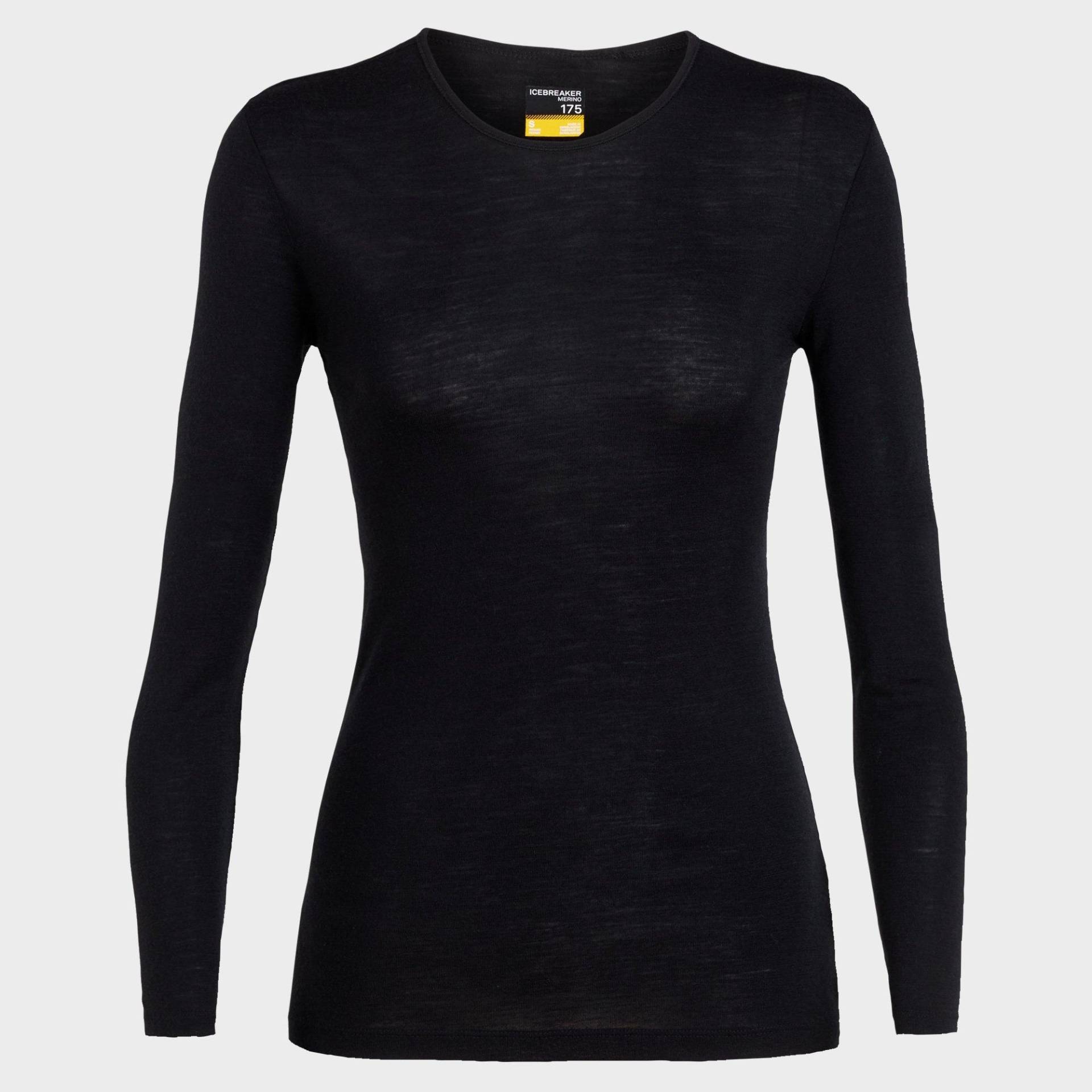 Thermoshirt, Langarm Damen Black S von Icebreaker