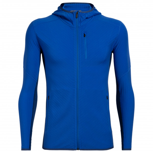 Icebreaker - Descender L/S Zip Hood - Fleecejacke Gr L;M;S;XL;XXL blau;schwarz von Icebreaker