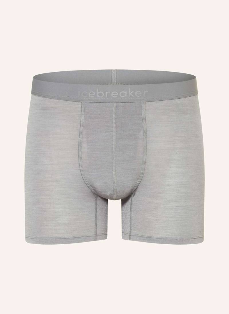 Icebreaker Funktionswäsche-Boxershorts 125 Zoneknit™ Mit Merinowolle grau von Icebreaker