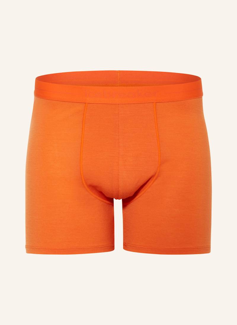 Icebreaker Funktionswäsche-Boxershorts Anatomica Aus Merinowolle orange von Icebreaker