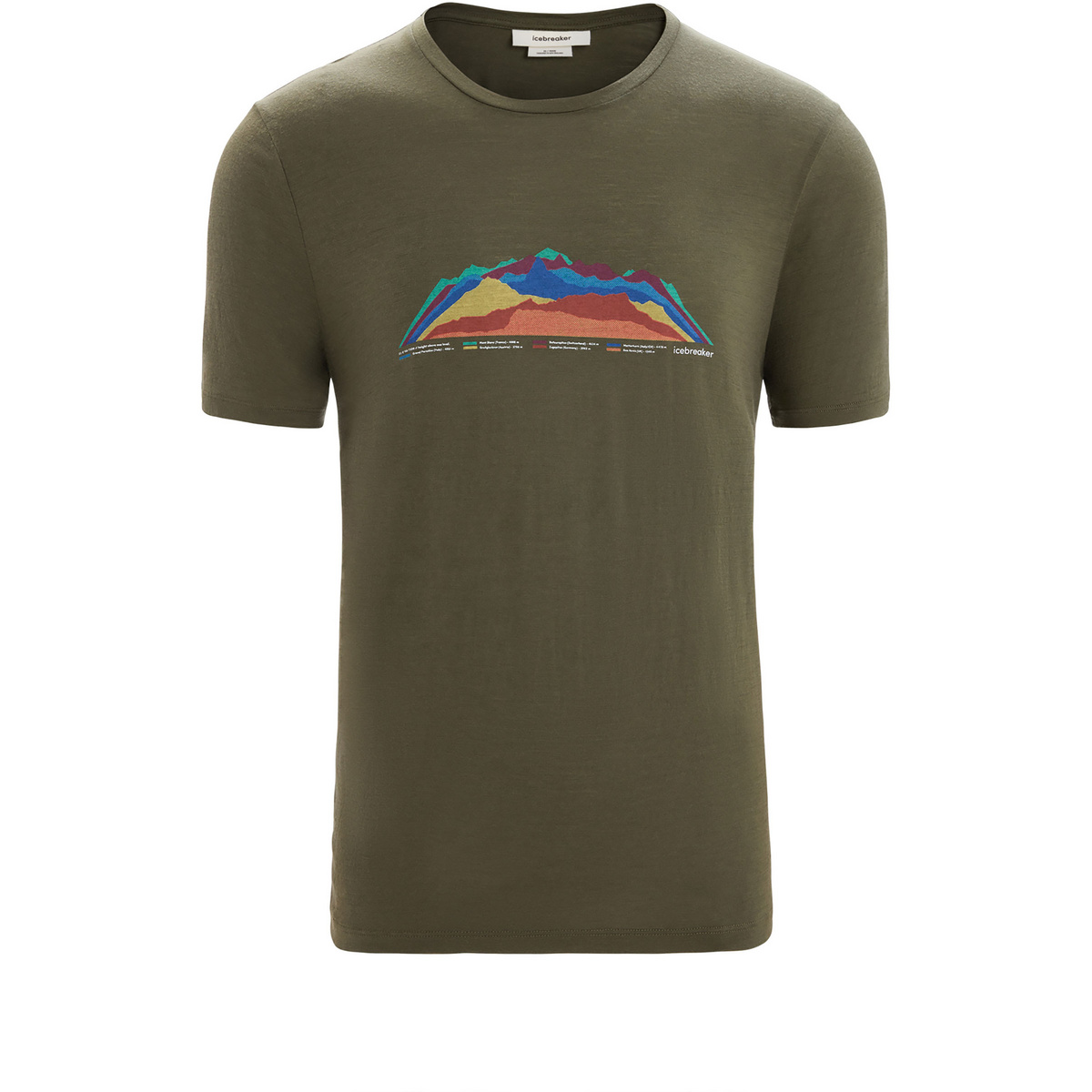 Icebreaker Herren Tech Lite II 7 Mountain Tops EU T-Shirt von Icebreaker