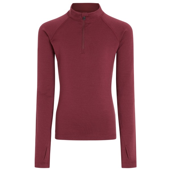 Icebreaker - Kids 260 Tech L/S Half Zip - Merinounterwäsche Gr 10 rot von Icebreaker